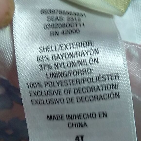 Holiday brand GIRLS SLEEVELESS DRESS. SIZE 4T - Picture 6 of 6